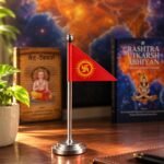 Premium Stainless Steel Sanatan Dhwaj - 5.5 inch